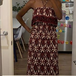 Long tribal maxi dress